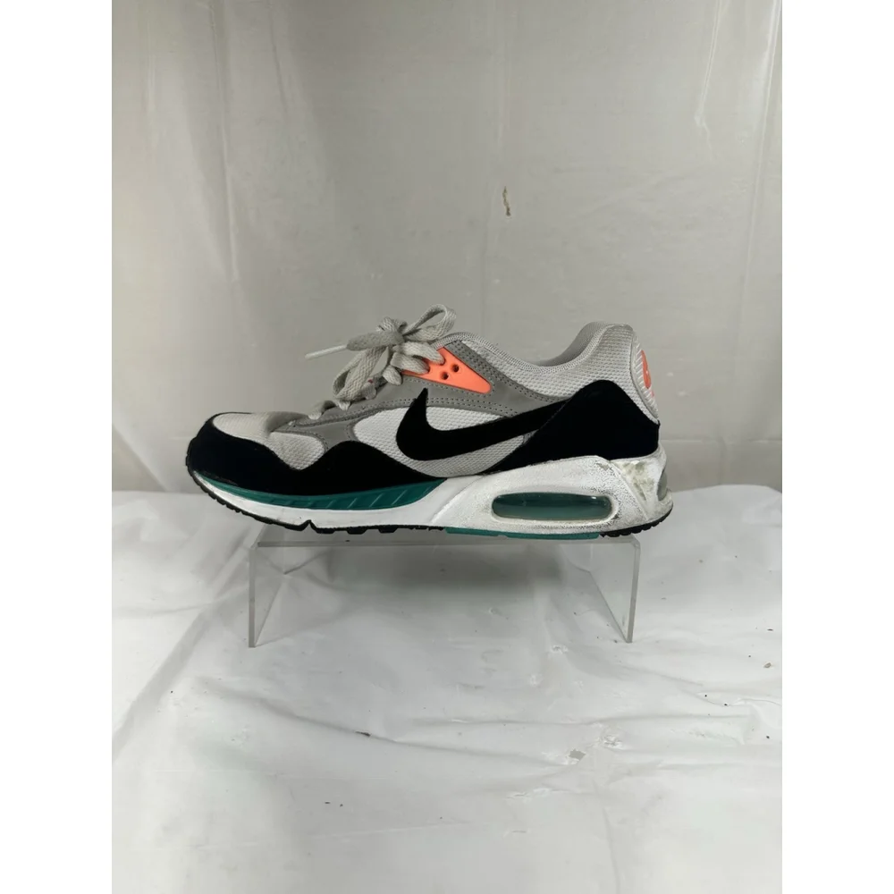 Nike Air Max Athletic Shoes in White, Black, Teal & Coral